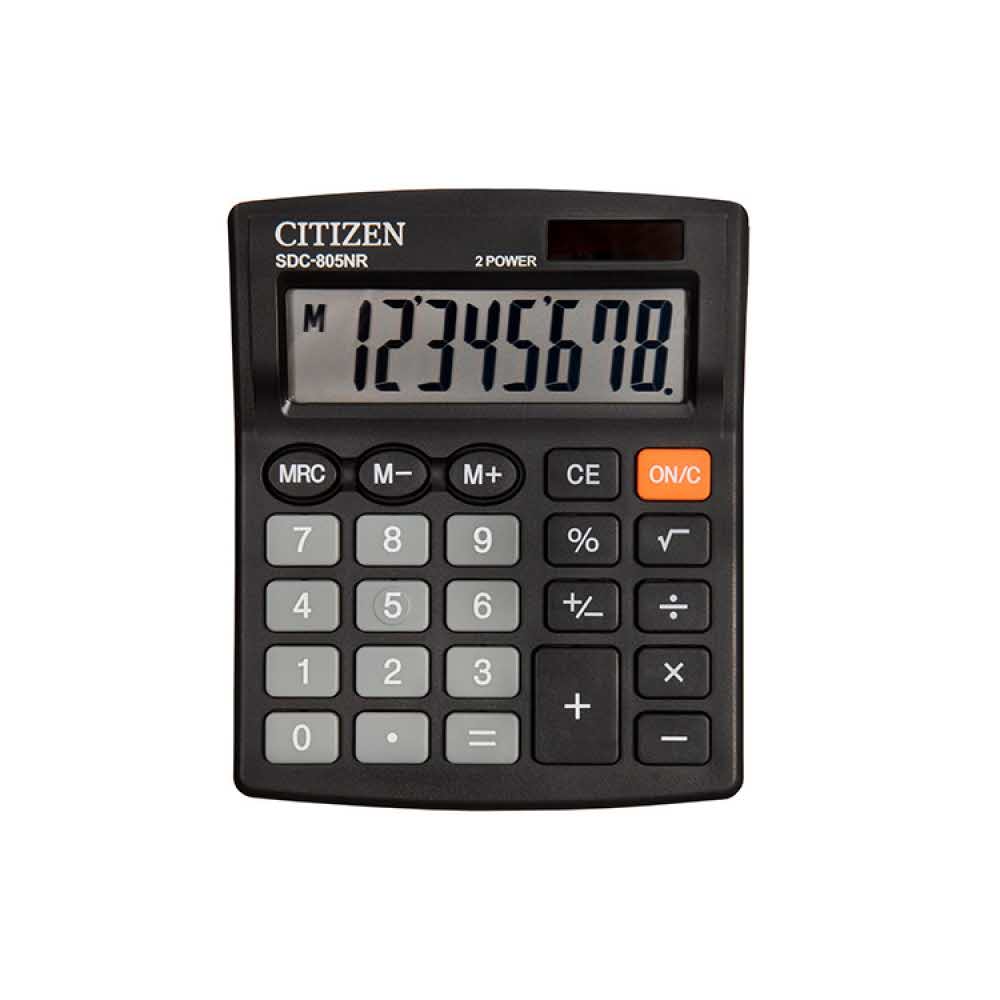 sprzęt biurowy 4 alibiuro.pl Kalkulator biurowy CITIZEN SDC 805NR 8 cyfrowy 120x105mm czarny 13