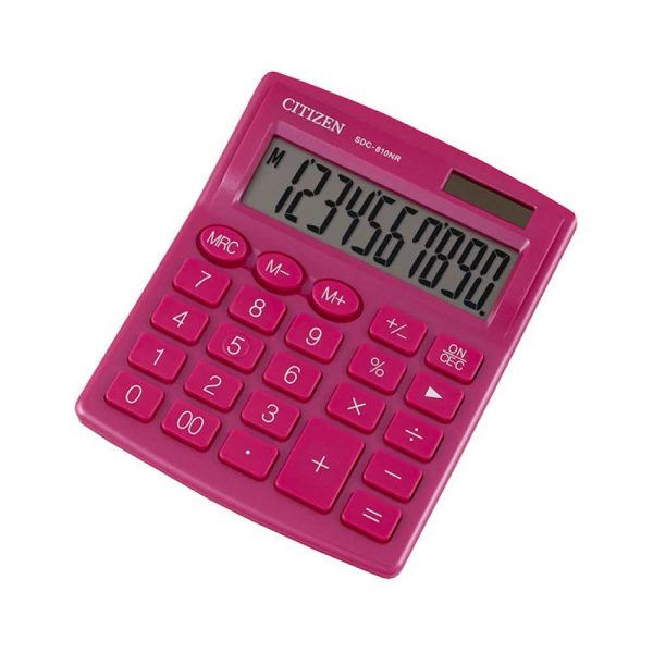 sprzęt biurowy 4 alibiuro.pl Kalkulator biurowy CITIZEN SDC 810NRPKE 10 cyfrowy 127x105mm różowy 53