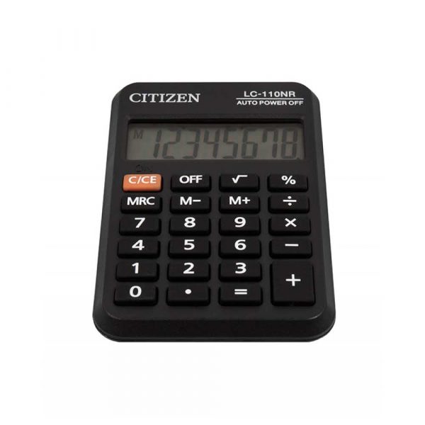 sprzęt biurowy 4 alibiuro.pl Kalkulator kieszonkowy CITIZEN LC110NR 8 cyfrowy 88x58mm czarny 42