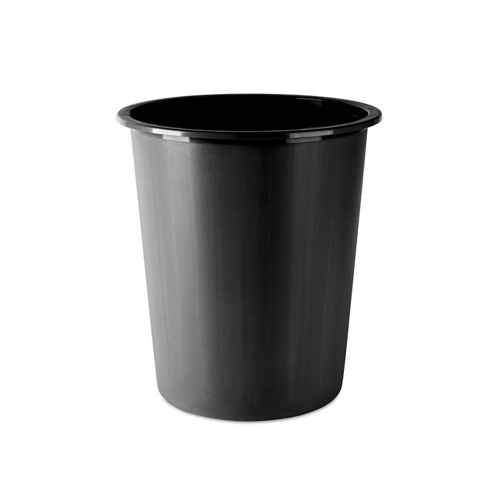 sprzęt biurowy 4 alibiuro.pl Kosz na śmieci DONAU pełny 14l czarny 27