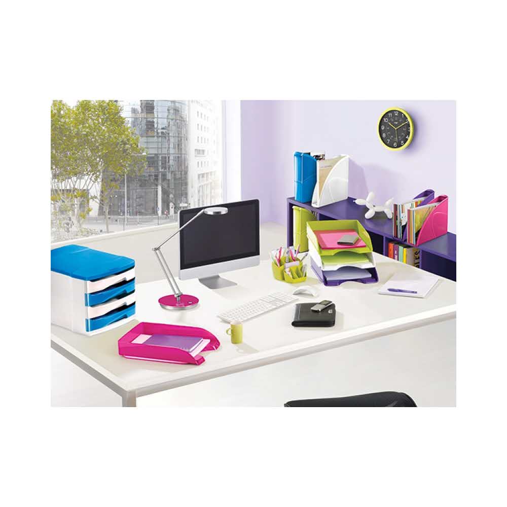 sprzęt biurowy 4 alibiuro.pl Lampka na biurko CEP CLED 400 7 5W ze ściemniaczem srebrno niebieska 87