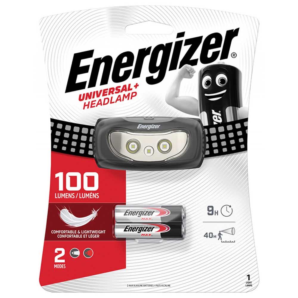 sprzęt biurowy 4 alibiuro.pl Latarka czołowa ENERGIZER Headlight Universal 3 Led 3szt. baterii AAA czarna 59