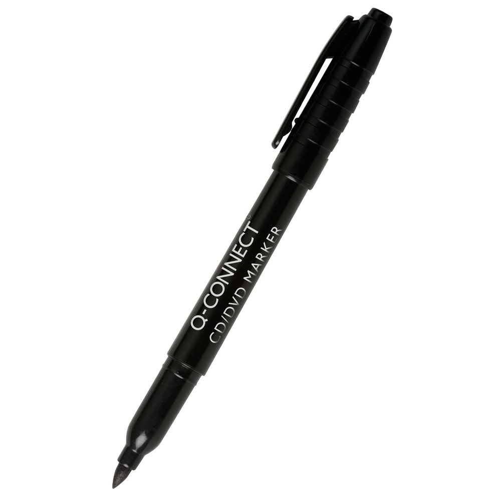 sprzęt biurowy 4 alibiuro.pl Marker do płyt CD DVD Q CONNECT 1mm linia czarny 65