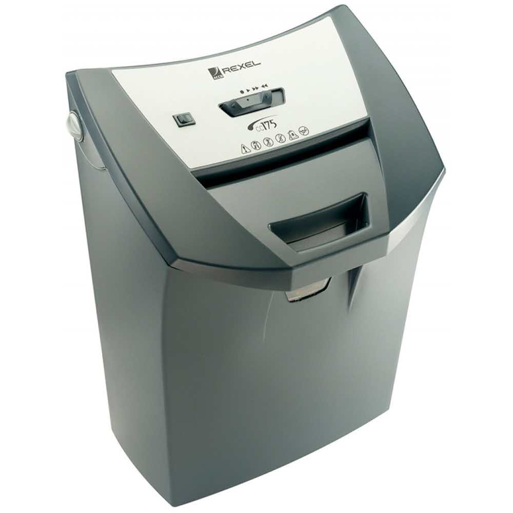 sprzęt biurowy 4 alibiuro.pl Niszczarka REXEL Easyfeed CC175 konfetti P 3 9 kart. 22l karty kredytowe czarna 25