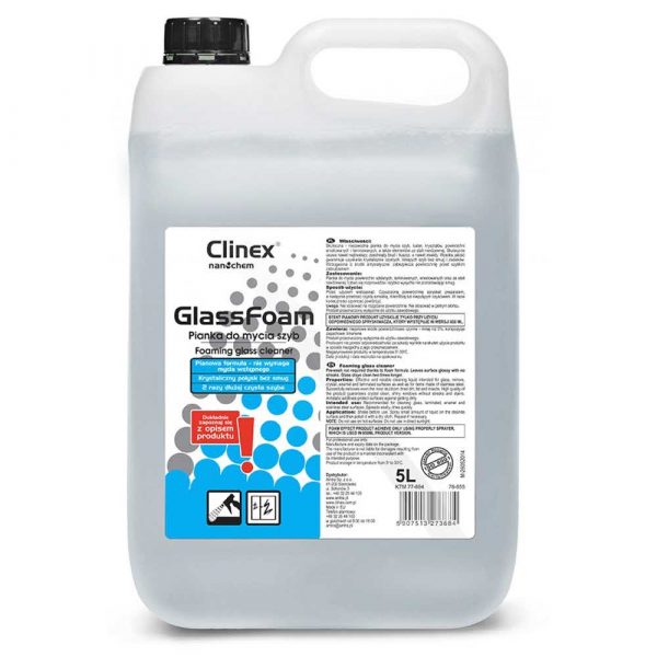 sprzęt biurowy 4 alibiuro.pl Pianka CLINEX Glass Foam 5L do mycia szyb 61