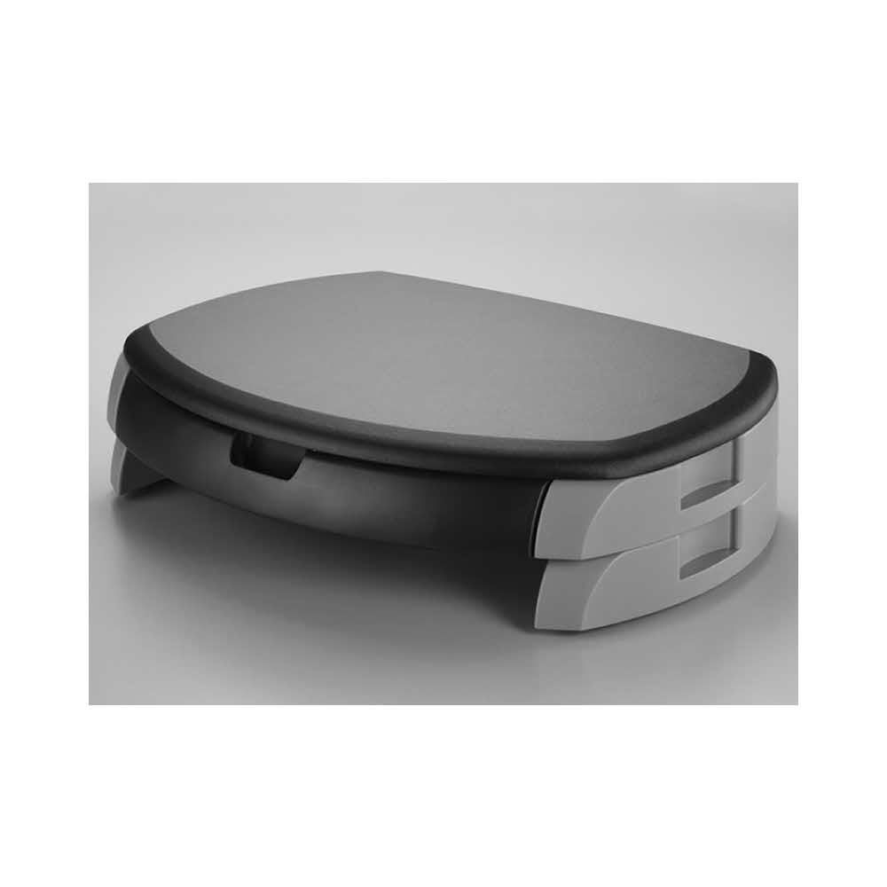 sprzęt biurowy 4 alibiuro.pl Podstawa pod monitor Q CONNECT z szufladą 450x113x315mm czarno szara 38