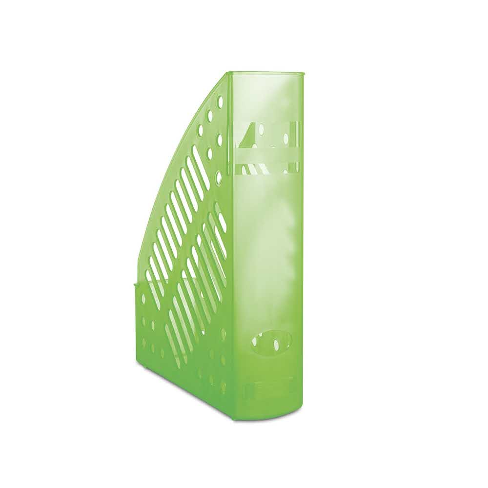 sprzęt biurowy 4 alibiuro.pl Pojemnik na dokumenty ażurowy DONAU polistyren A4 transparentny zielony 74