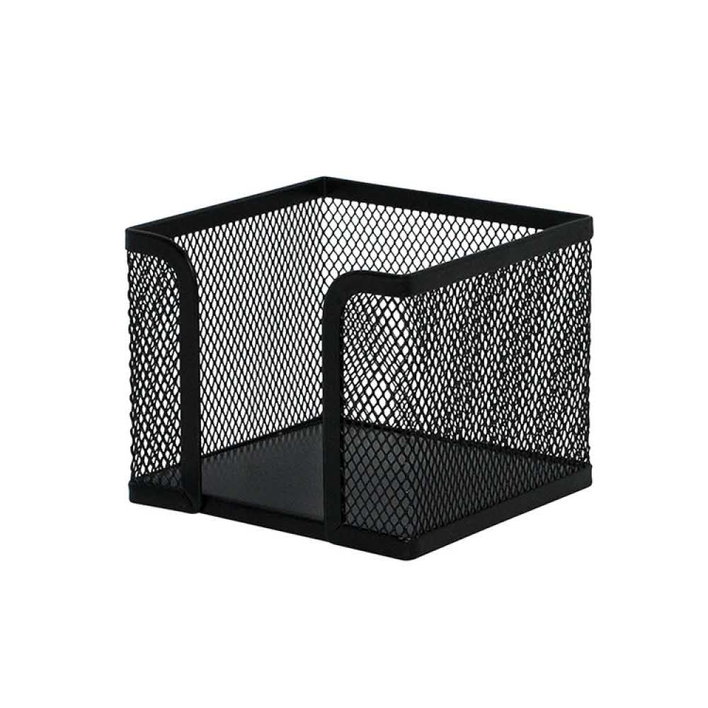 sprzęt biurowy 4 alibiuro.pl Pojemnik na karteczki Q CONNECT Office Set metalowy czarny 18