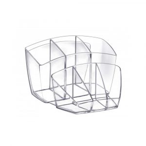 sprzęt biurowy 4 alibiuro.pl Przybornik na biurko CEP Ice transparentny czarny 37