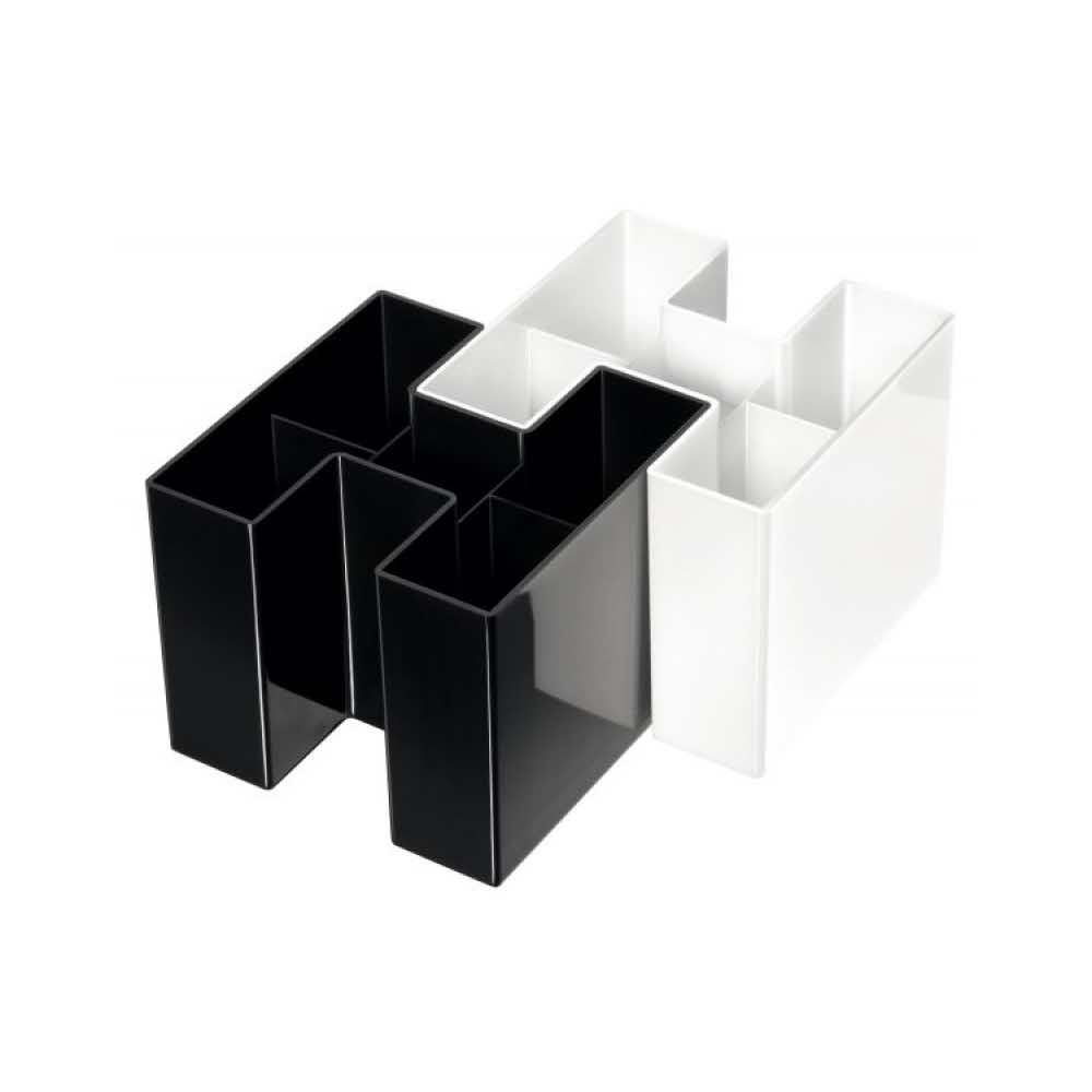 sprzęt biurowy 4 alibiuro.pl Przybornik na biurko HAN Bravo 5 komór czarny 58