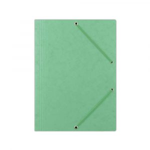 sprzęt biurowy 4 alibiuro.pl Teczka z gumką OFFICE PRODUCTS preszpan A4 390gsm 3 skrz. jasnozielona 58