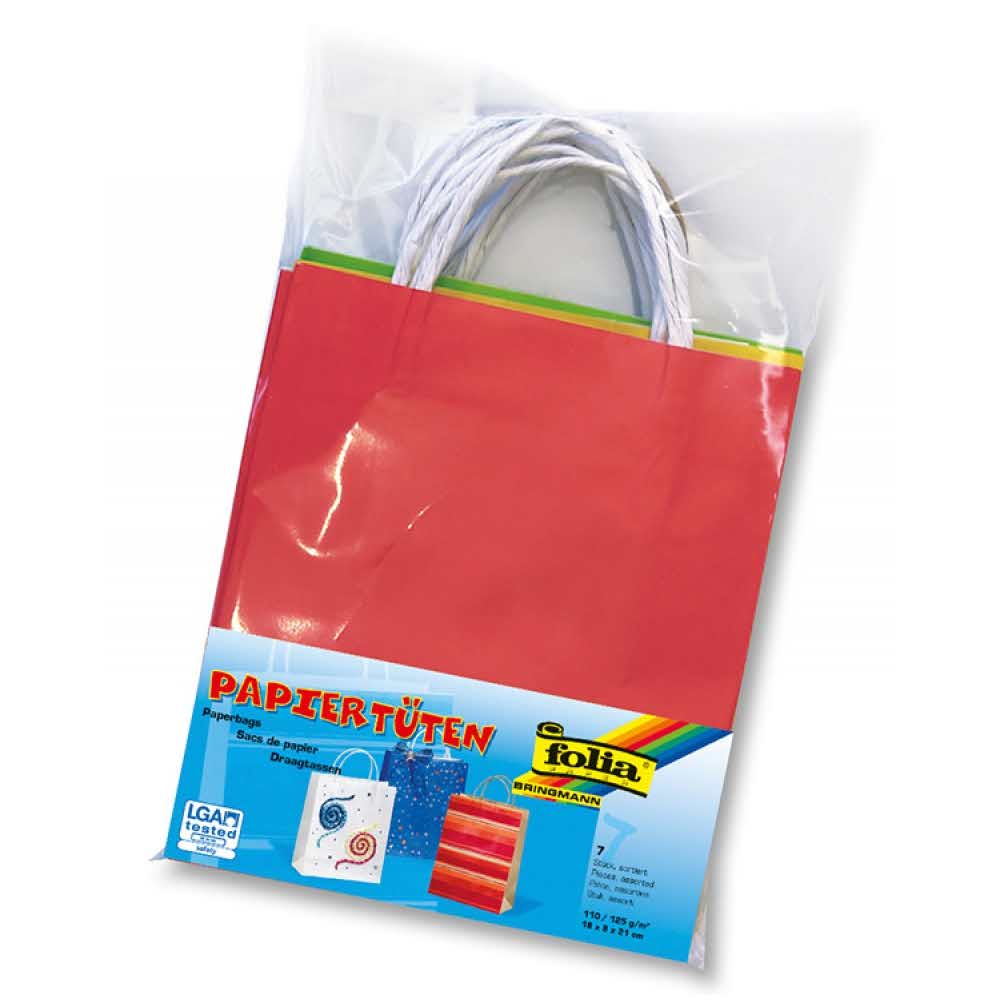 sprzęt biurowy 4 alibiuro.pl Torebka na prezenty FOLIA PAPER papierowa 18x8x21cm gr. 110g m2 mix kolorów 49