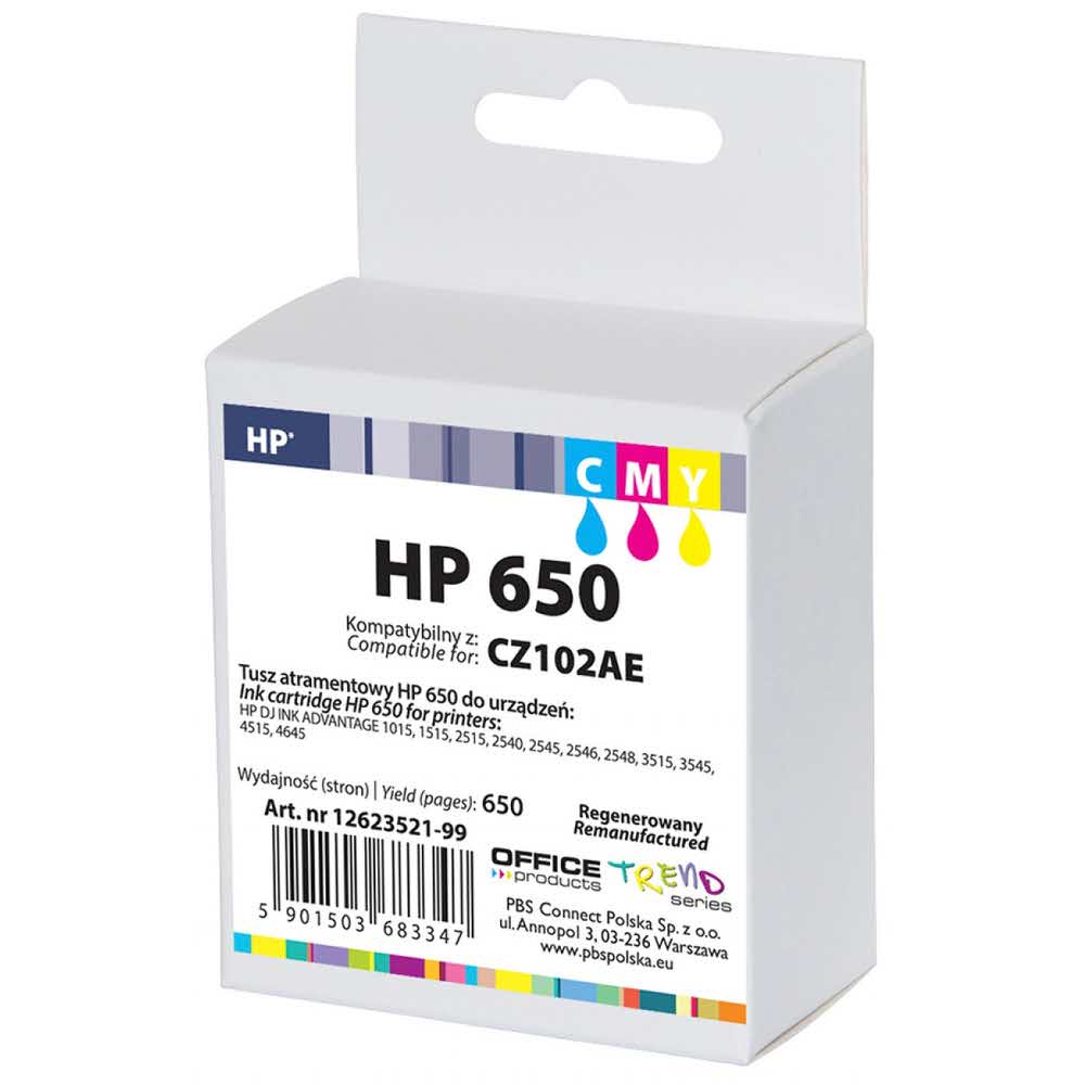 sprzęt biurowy 4 alibiuro.pl Tusz OP R HP CZ102AE HP 650 do DJ Ink Advantage 2545 cyan magenta yellow 70
