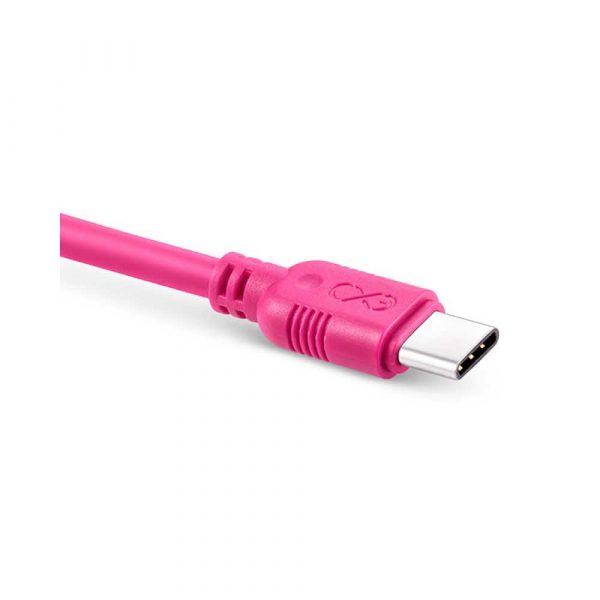 sprzęt biurowy 4 alibiuro.pl Uniwersalny kabel USB 2.0 do USB C EXC Whippy 2m różowy 24