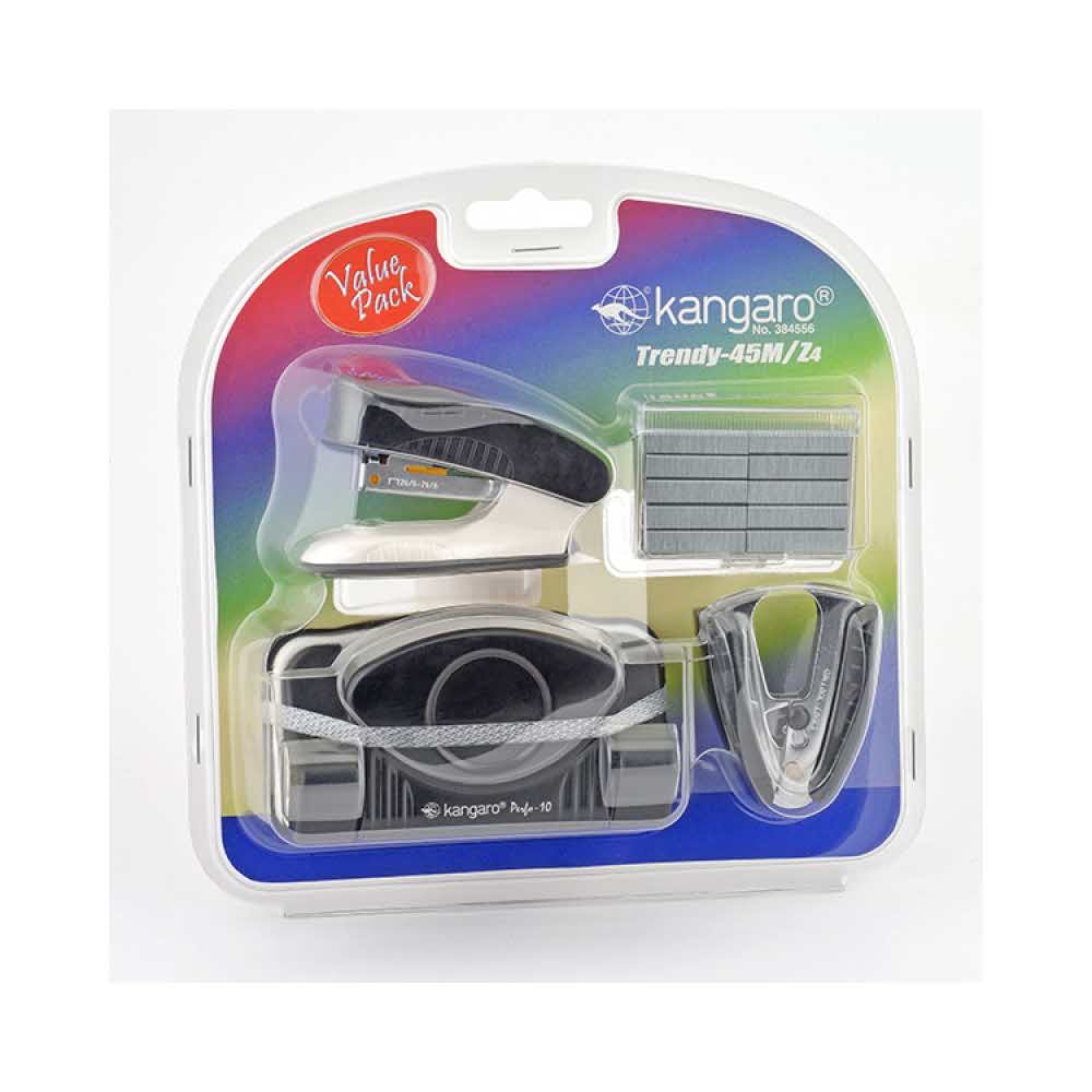 sprzęt biurowy 4 alibiuro.pl Zestaw KANGARO Trendy 45M Z4 4w1 blister czarny 81