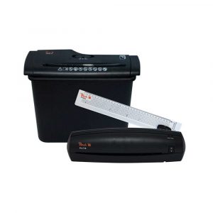 sprzęt biurowy 4 alibiuro.pl Zestaw office kit PEACH PBP200 4in1 niszczarka laminator trymer oraz folia do laminacji 1