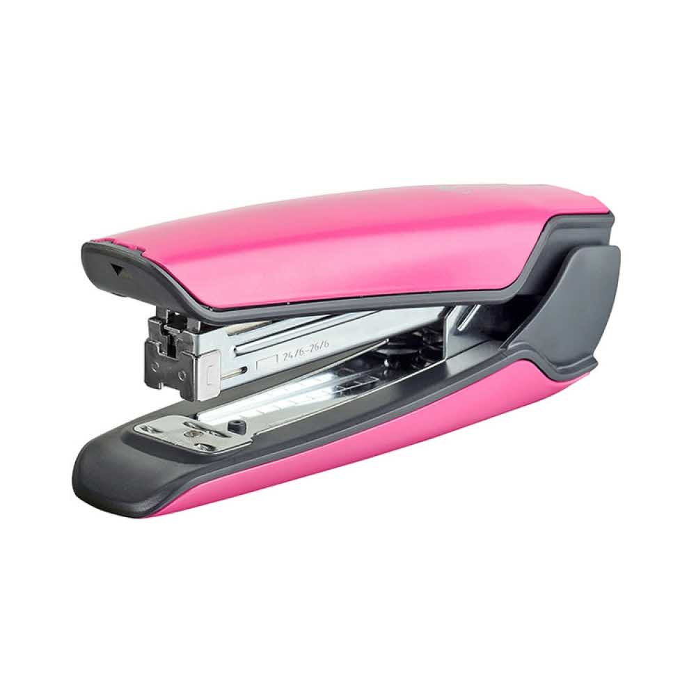 sprzęt biurowy 4 alibiuro.pl Zszywacz KANGARO Nowa 335S S zszywa do 30 kartek metalowy w pudełku PP różowy 84