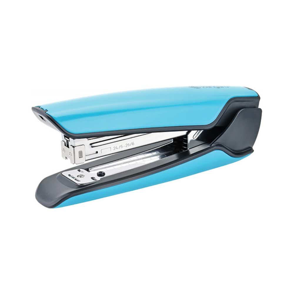 sprzęt biurowy 4 alibiuro.pl Zszywacz KANGARO Nowa 335S S zszywa do 30 kartek metalowy w pudełku PP turkusowy 73