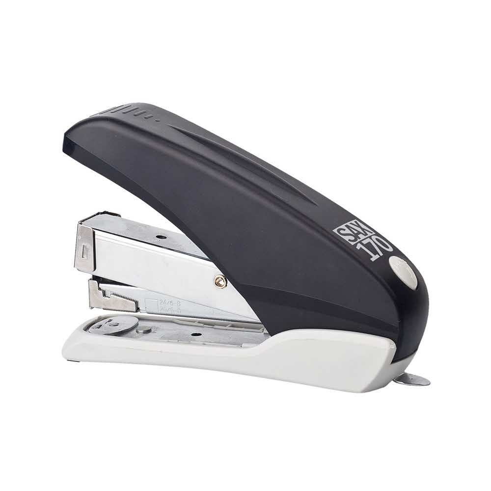 sprzęt biurowy 4 alibiuro.pl Zszywacz SAX170 zszywa do 40 kartek front loader łatwiejsze zszywanie czarny 28