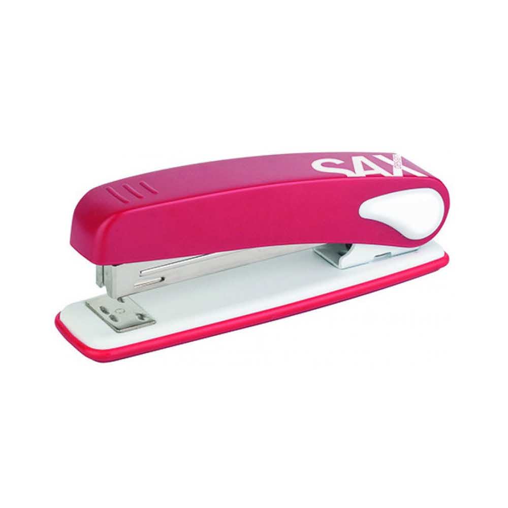 sprzęt biurowy 4 alibiuro.pl Zszywacz SAXDesign 249 paperbox zszywa do 25 kartek czerwony 65