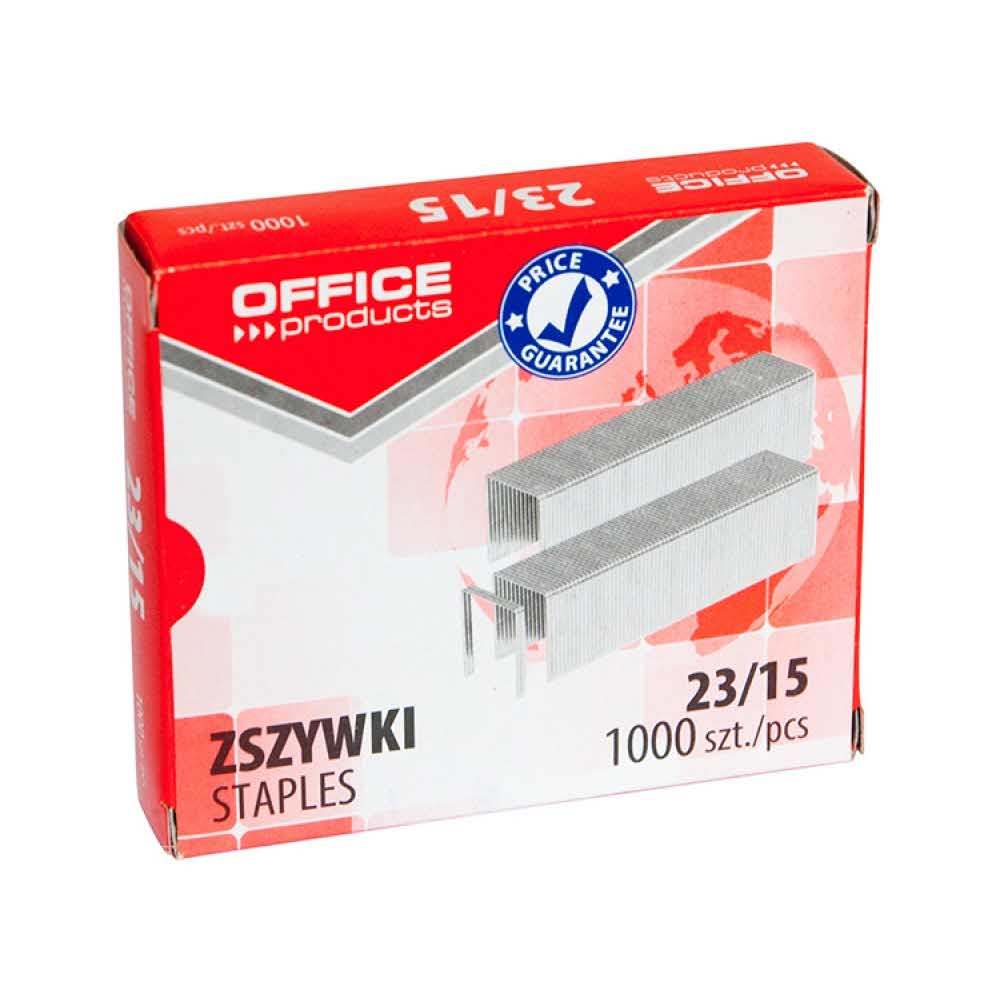sprzęt biurowy 4 alibiuro.pl Zszywki OFFICE PRODUCTS 23 15 1000szt. 57