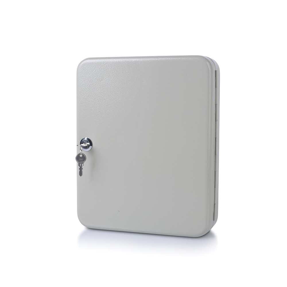 szafki na klucze 4 alibiuro.pl Szafka na klucze DONAU na 140 kluczy 300x240x80mm szara 70