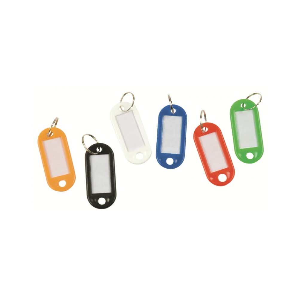 szafki na klucze 4 alibiuro.pl Zawieszki na klucze Q CONNECT 58x20mm 240szt. mix kolorów 90