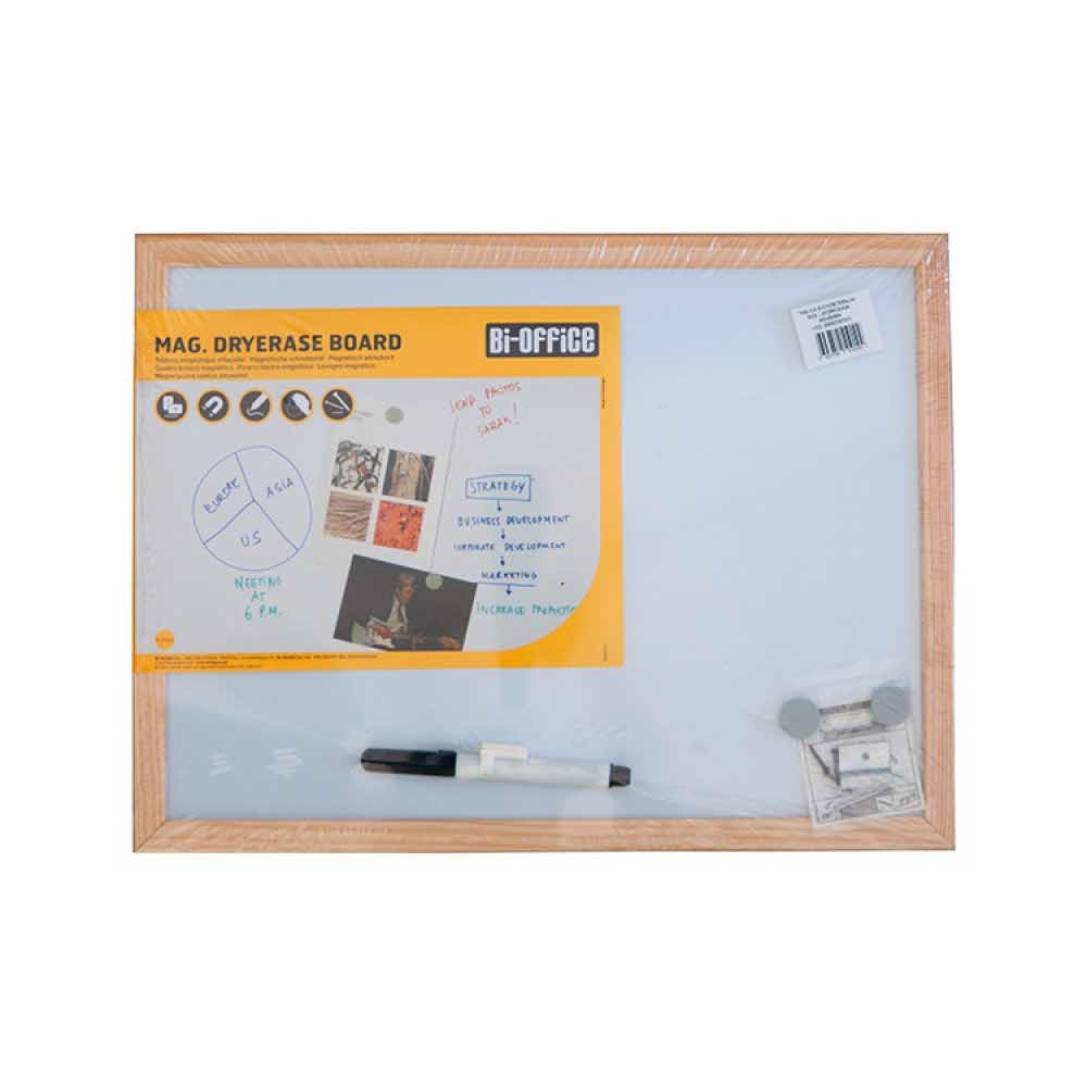 tablica magnetyczna 4 alibiuro.pl Tablica suchościeralna BI OFFICE 40x30cm rama drewniana 13