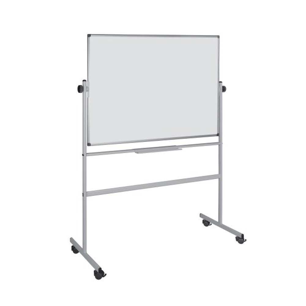 tablica obrotowo jedzna 4 alibiuro.pl Tablica suchoś. magn. BI OFFICE 150x120cm obrotowa mobilna lakierowana rama alu. 77