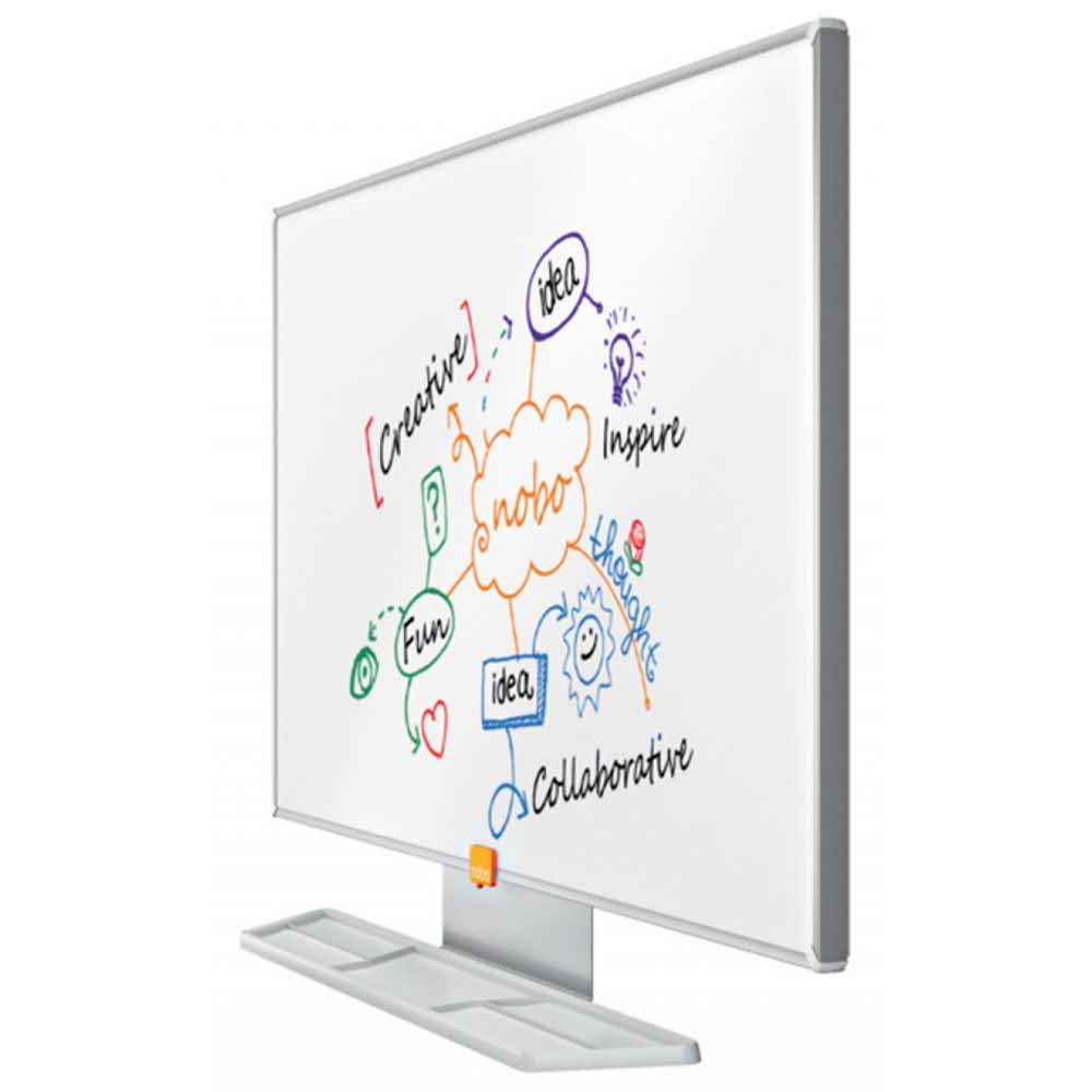 tablice i prezentacja 4 alibiuro.pl Tablica suchościeralna NOBO 72x41cm panoramiczna 32 Inch melaminowa biała 85