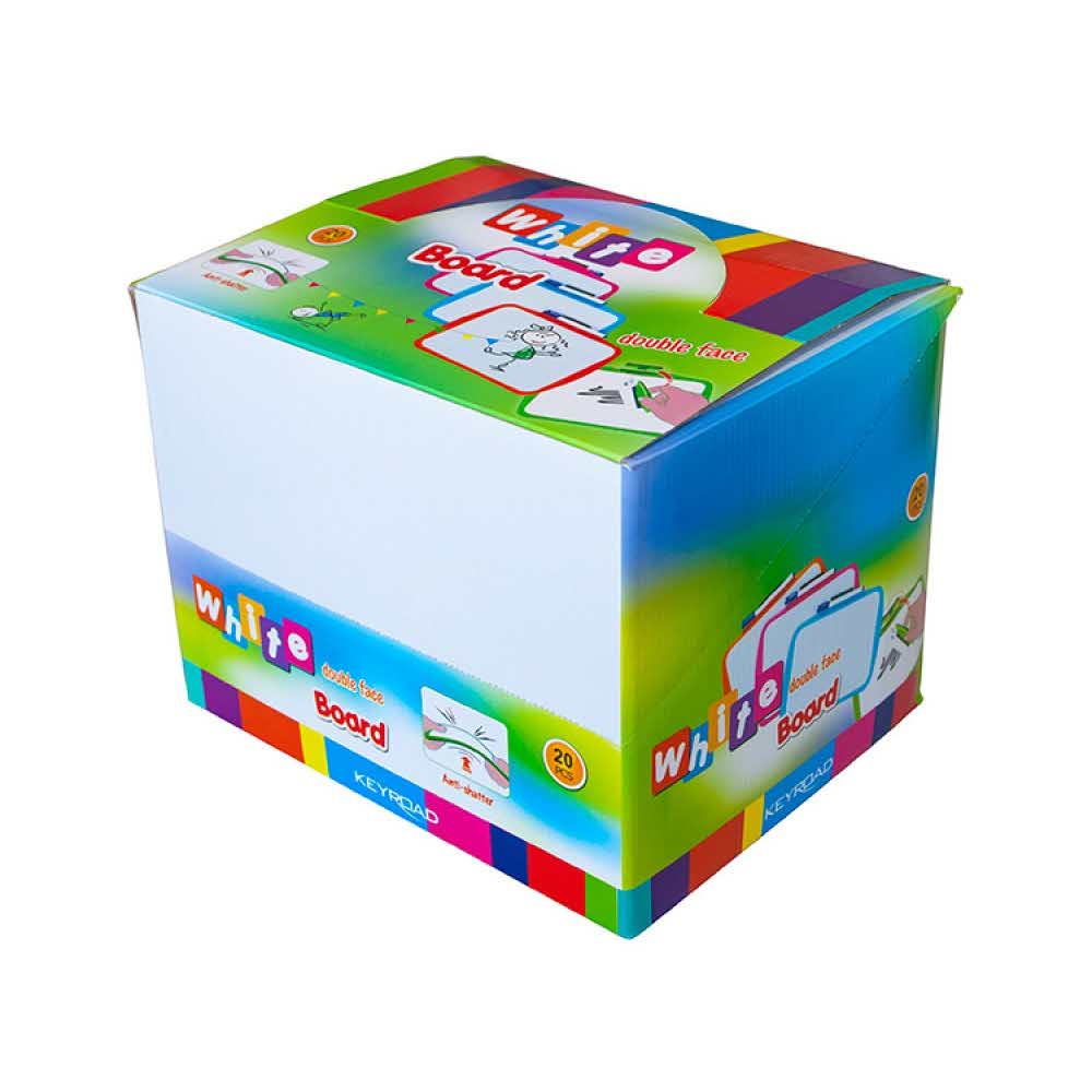 tabliczki ścienne 4 alibiuro.pl Tablica suchościerlana KEYROAD dla dzieci z markerem 25x18cm mix kolorów 87