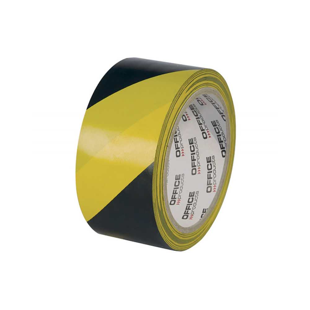 taśmy pakowe 4 alibiuro.pl Taśma ostrzegawcza OFFICE PRODUCTS Solvent 50mm 50m czarnożółta 68