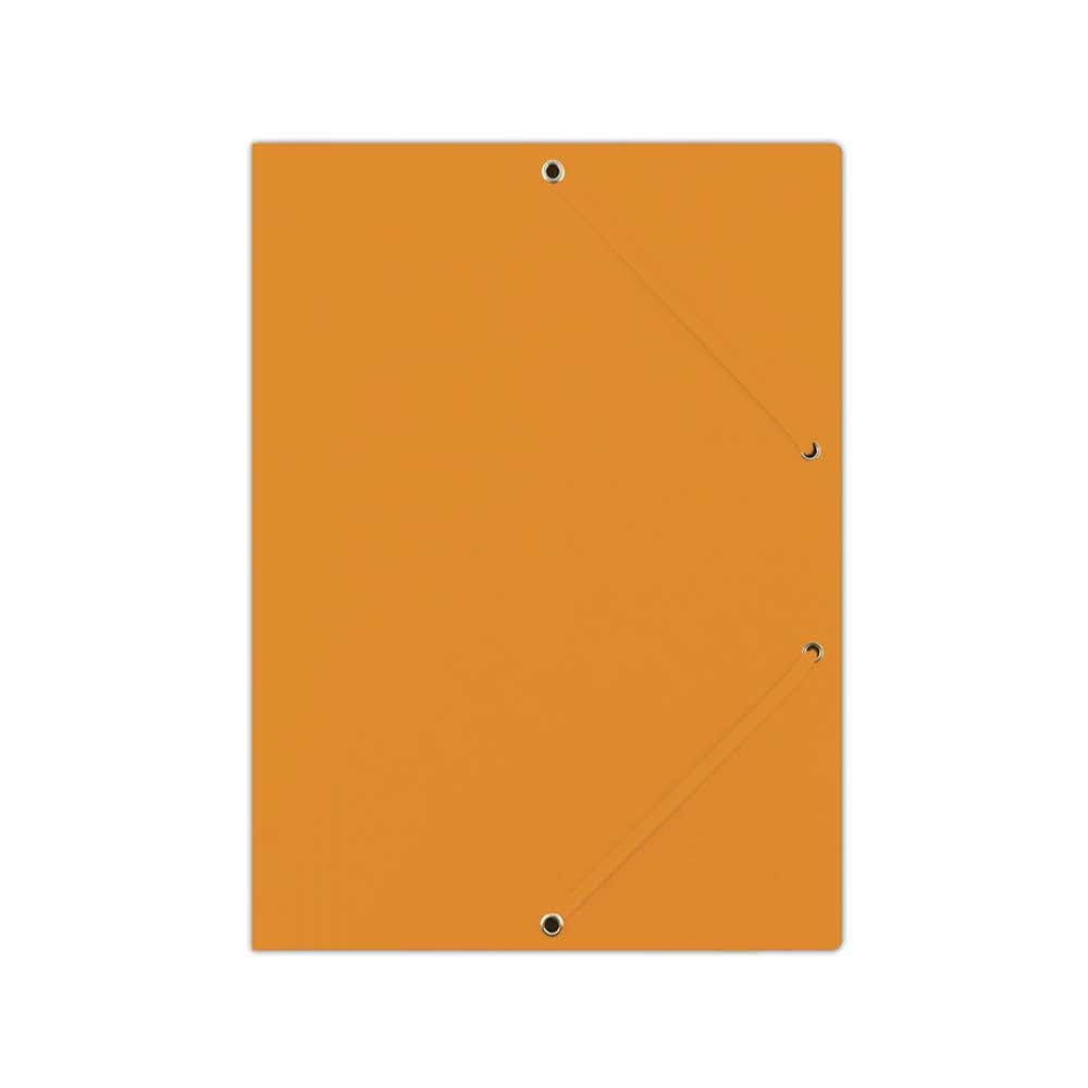 teczka biurowa 4 alibiuro.pl Teczka z gumką DONAU preszpan A4 390gsm 3 skrz. pomarańczowa 39