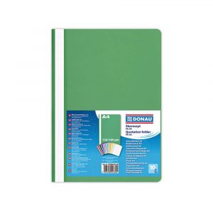 teczki 4 alibiuro.pl Skoroszyt DONAU PP A4 standard 120 180mikr. zielony 65