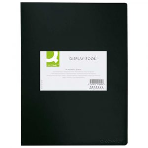 teczki 4 alibiuro.pl Teczka ofertowa Q CONNECT PP A3 380mikr. 20 koszulek czarna z etykietą 93