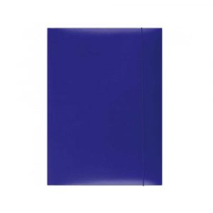 teczki 4 alibiuro.pl Teczka z gumką OFFICE PRODUCTS karton lakier A4 350gsm 3 skrz. niebieska 17