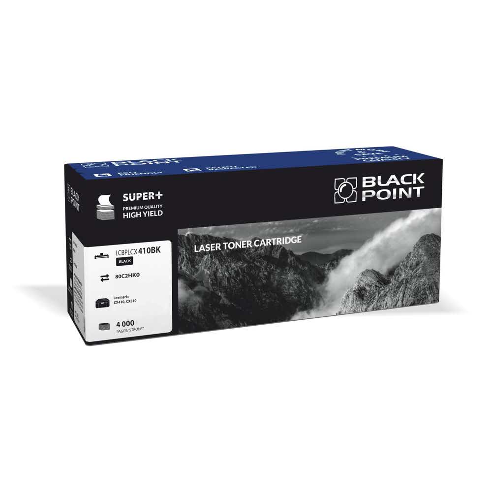 toner zamienny 3 alibiuro.pl LCBPLCX410BK Toner BP Lex 80C2HK0 BlackPoint LCBPLCX410BK BLLOPCX410BKBW 94