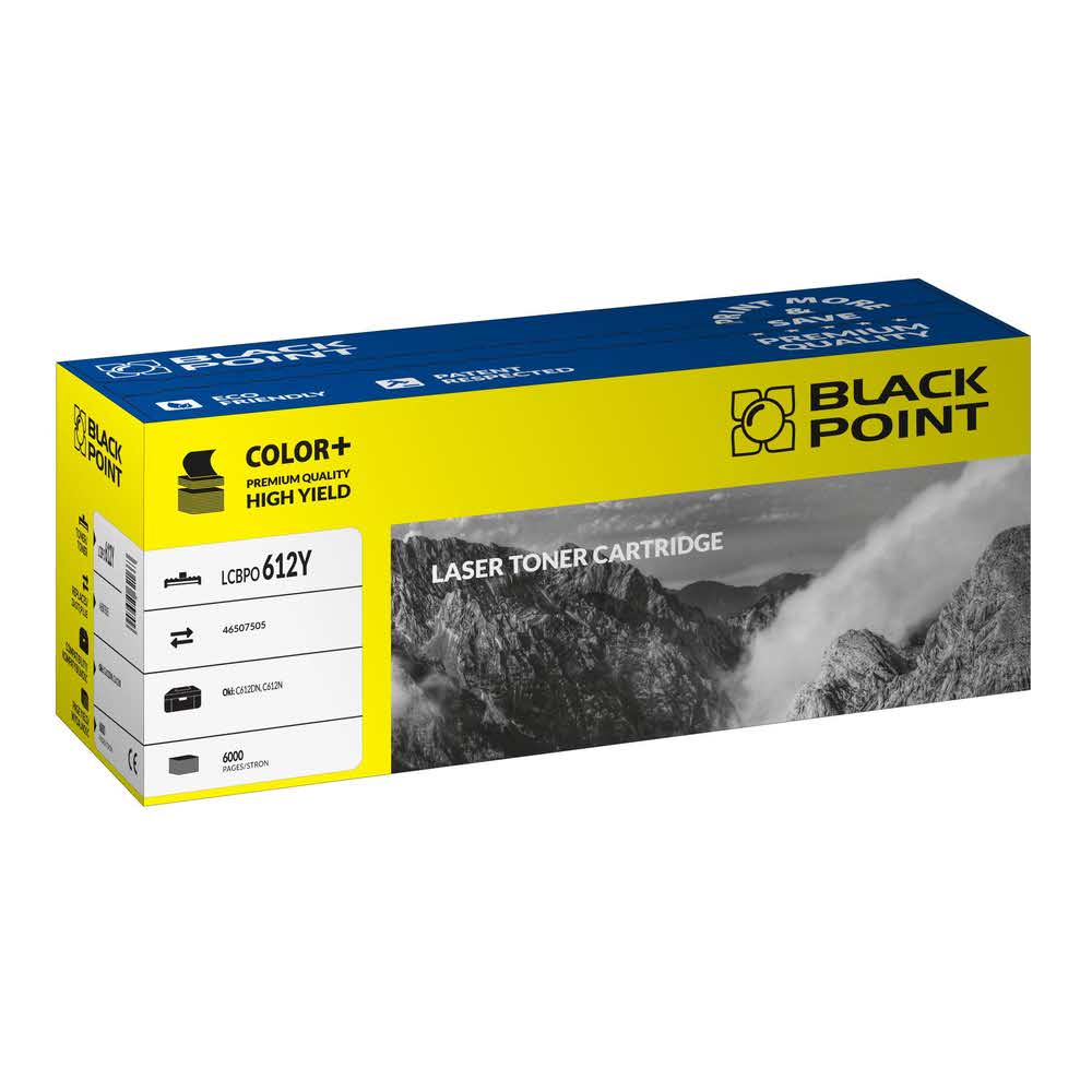 toner zamienny 3 alibiuro.pl LCBPOC612Y Toner BP Oki 46507505 BlackPoint LCBPOC612Y BLOKI612YEBW 43