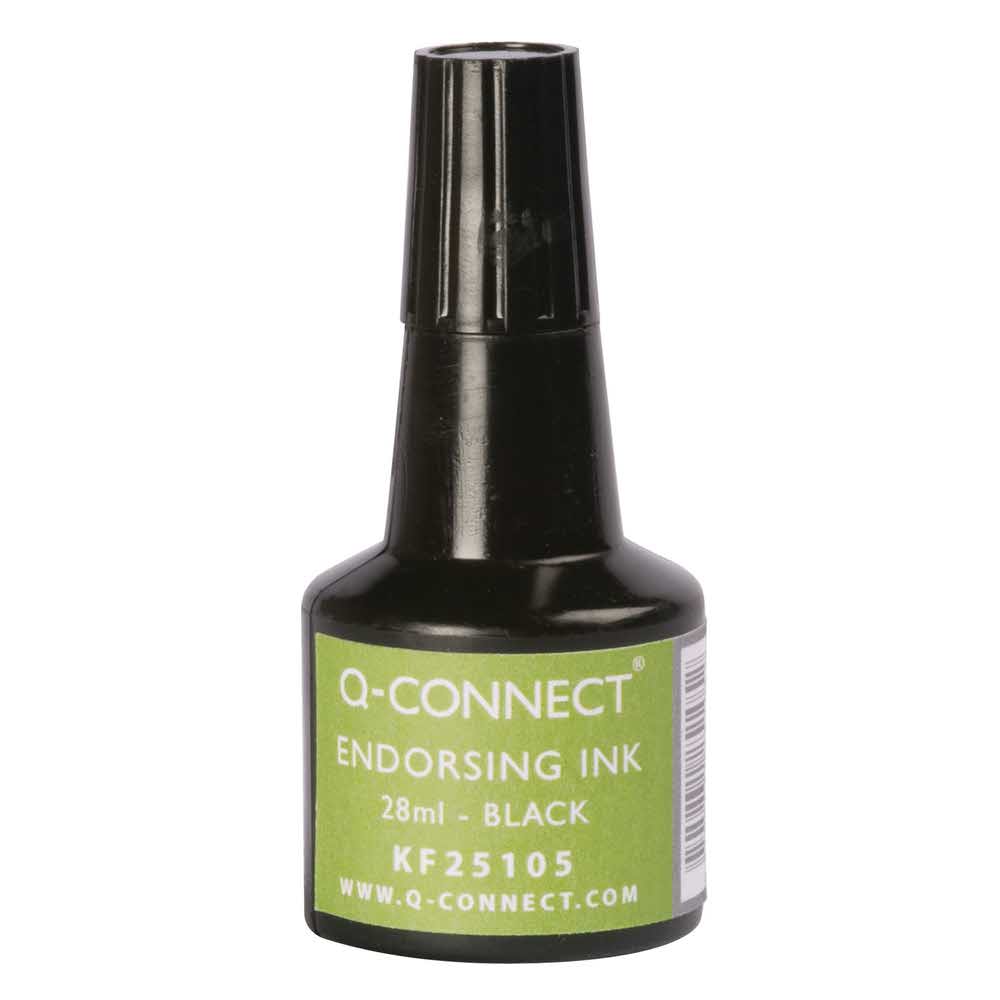 tusz do stempli 4 alibiuro.pl Tusz do pieczątek Q CONNECT 28ml czarny 4