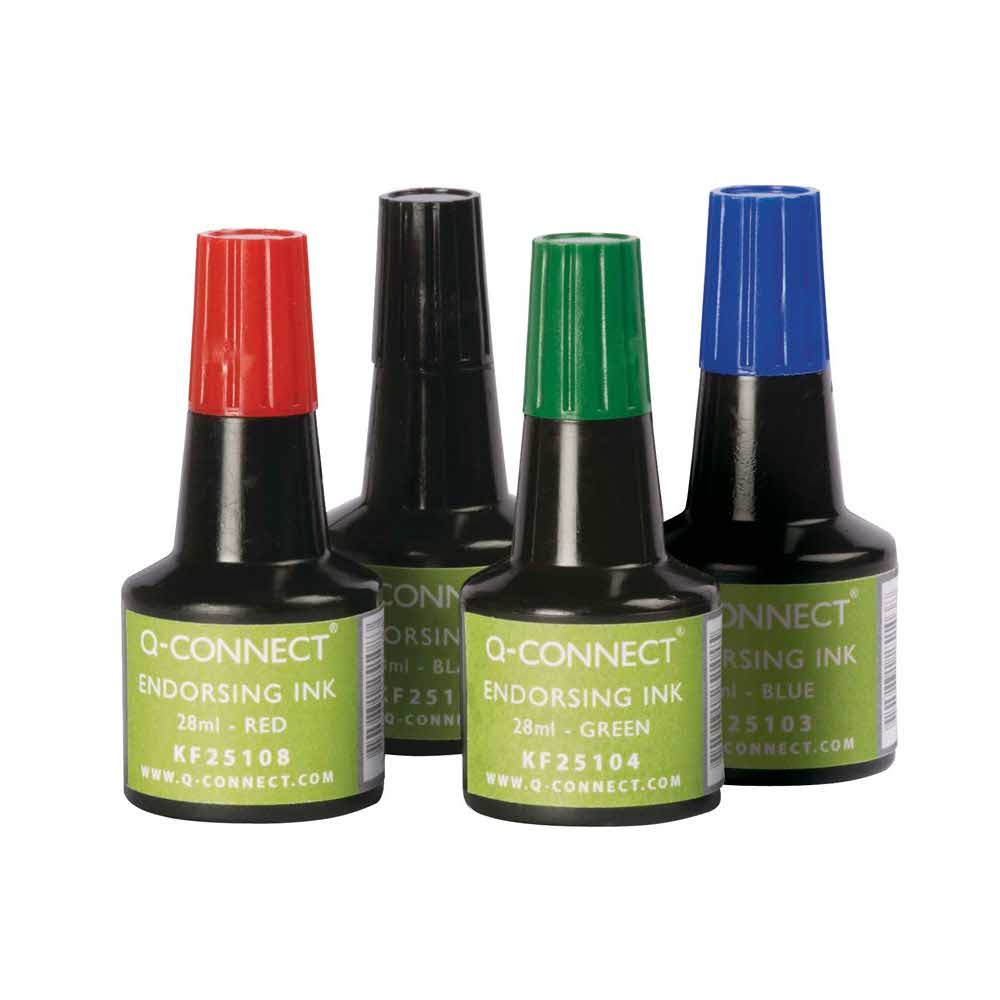 tusz do stempli 4 alibiuro.pl Tusz do pieczątek Q CONNECT 28ml czarny 99