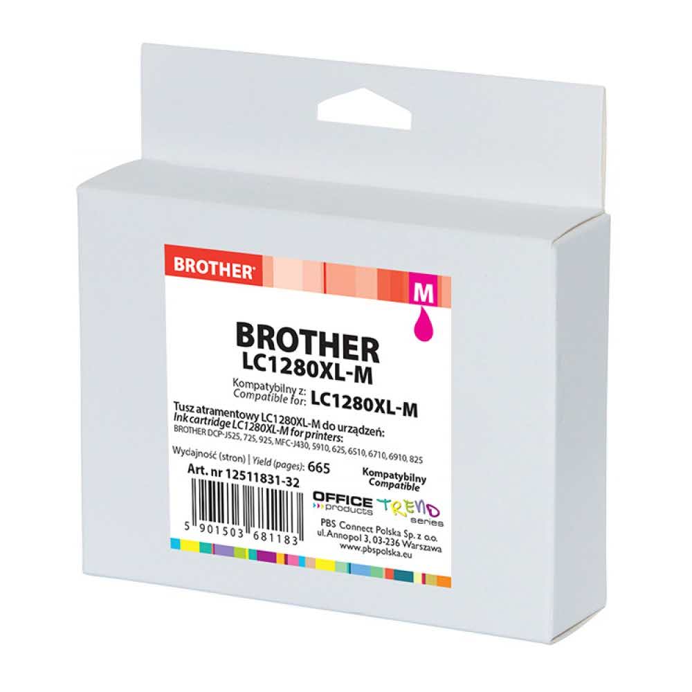 tusz oryginalny do drukarki 4 alibiuro.pl Tusz OP K Brother LC1280XL M do MFC J5910DW magenta 3