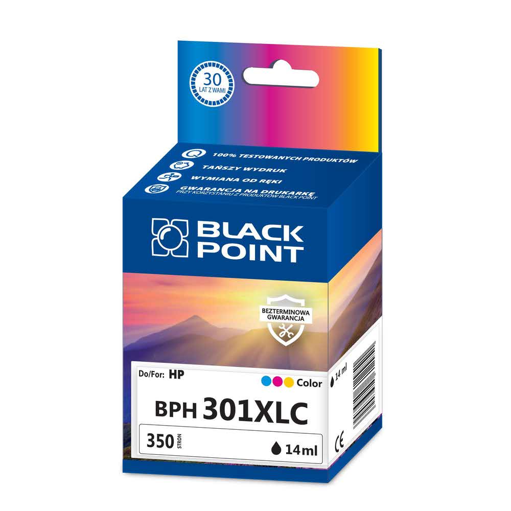 tusz zamiennik 3 alibiuro.pl BPH301XLC Ink Tusz BP HP CH564EE BlackPoint BPH301XLC SGH0301XLBGKW 43