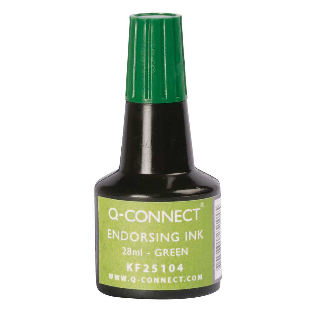 tusze do pieczątek 4 alibiuro.pl Tusz do pieczątek Q CONNECT 28ml zielony 37