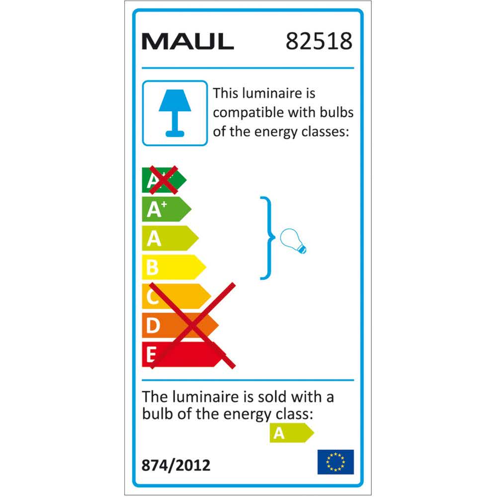 urządzenia biurowe 4 alibiuro.pl Energooszczędna lampa podłogowa MAULmaioris 2x55W srebrna 16