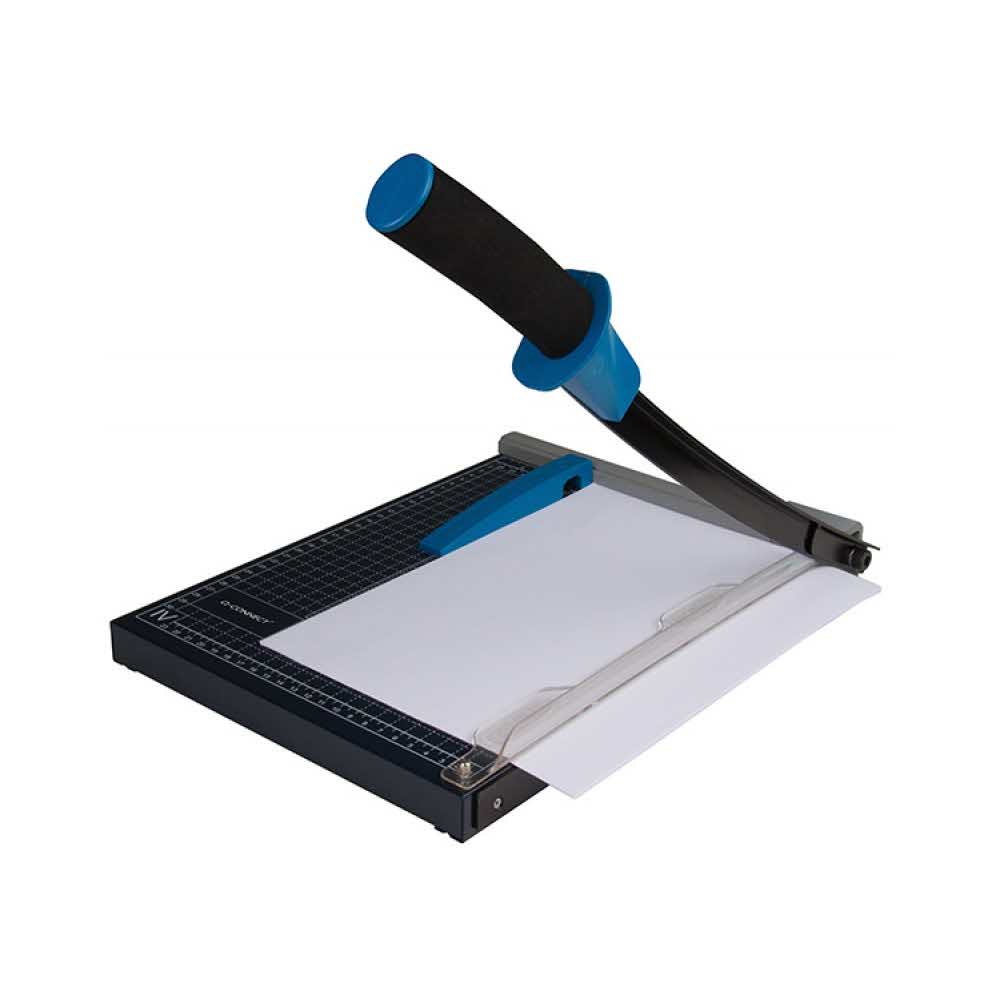 urządzenia biurowe 4 alibiuro.pl Gilotyna do papieru Q CONNECT A4 dł. Cięcia 30cm czarna 60