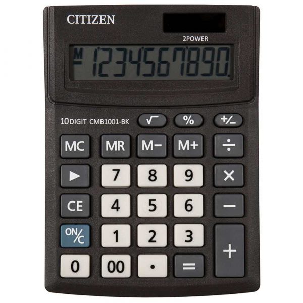 urządzenia biurowe 4 alibiuro.pl Kalkulator biurowy CITIZEN CMB1001 BK Business Line 10 cyfrowy 137x102mm czarny 79