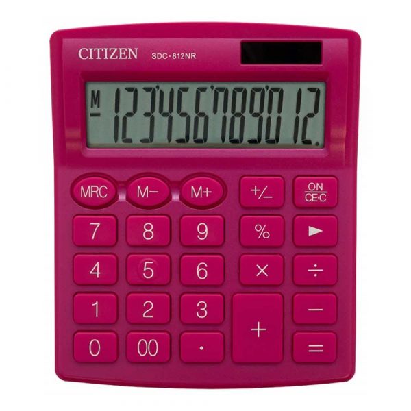 urządzenia biurowe 4 alibiuro.pl Kalkulator biurowy CITIZEN SDC 812NRPKE 12 cyfrowy 127x105mm różowy 41