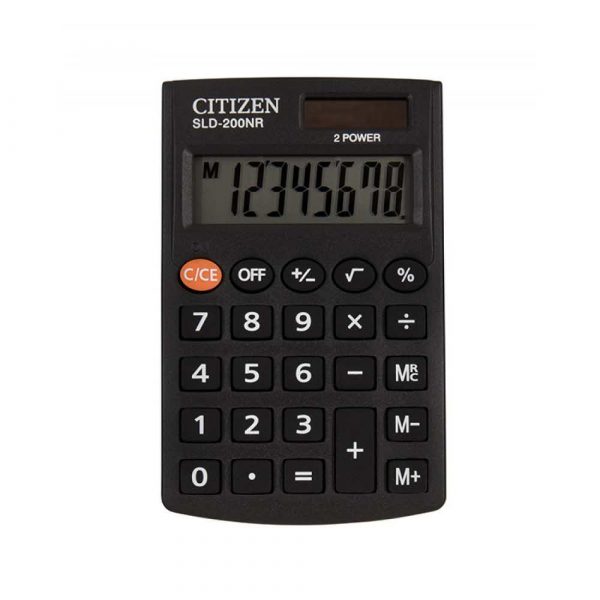 urządzenia biurowe 4 alibiuro.pl Kalkulator kieszonkowy CITIZEN SLD 200NR 8 cyfrowy 98x62mm czarny 87
