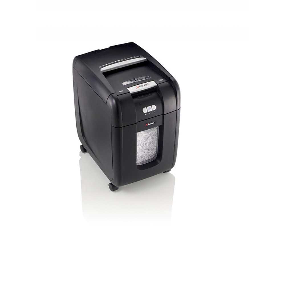 urządzenia biurowe 4 alibiuro.pl Niszczarka automatyczna REXEL Auto 200X konfetti P 4 200 kart. 32l karty kredytowe CD czarna 8