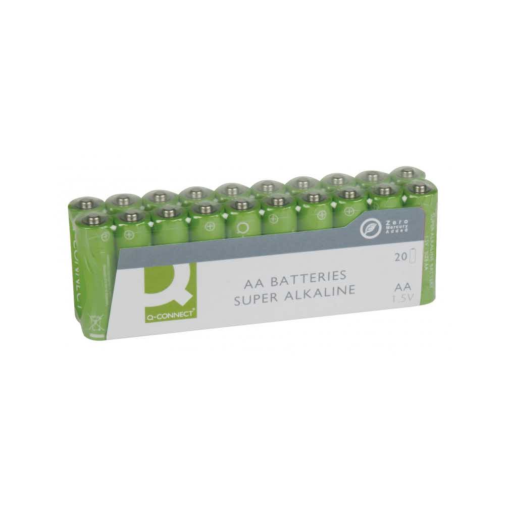 urządzenia elektryczne 4 alibiuro.pl Baterie super alkaliczne Q CONNECT AA LR06 1 5V 20szt. 62